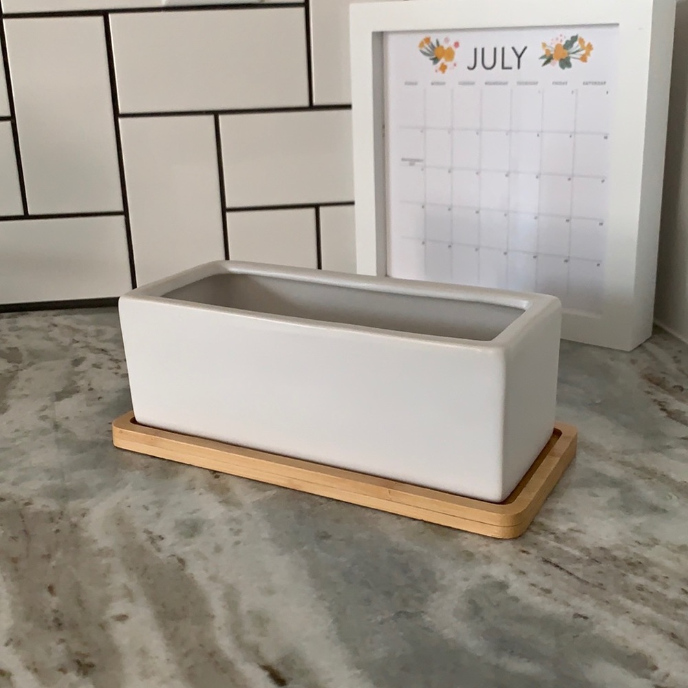 Ceramic Nova Rectangle Planter 8.5”